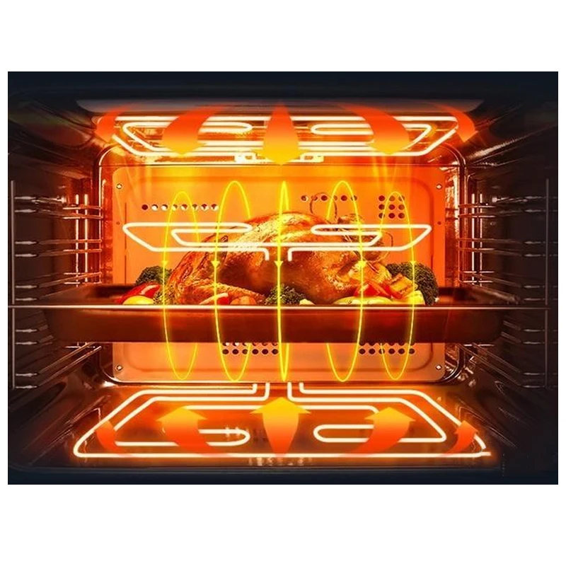 TFT color screen touch control Microwave Steam and Grill Combination Oven 3 in 1