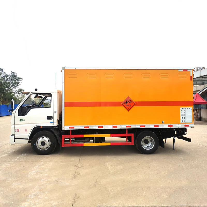 JMC Brand Blasting Equipment Fireworks Transport Box Truck Explosive Proof Delivery Cargo Truck