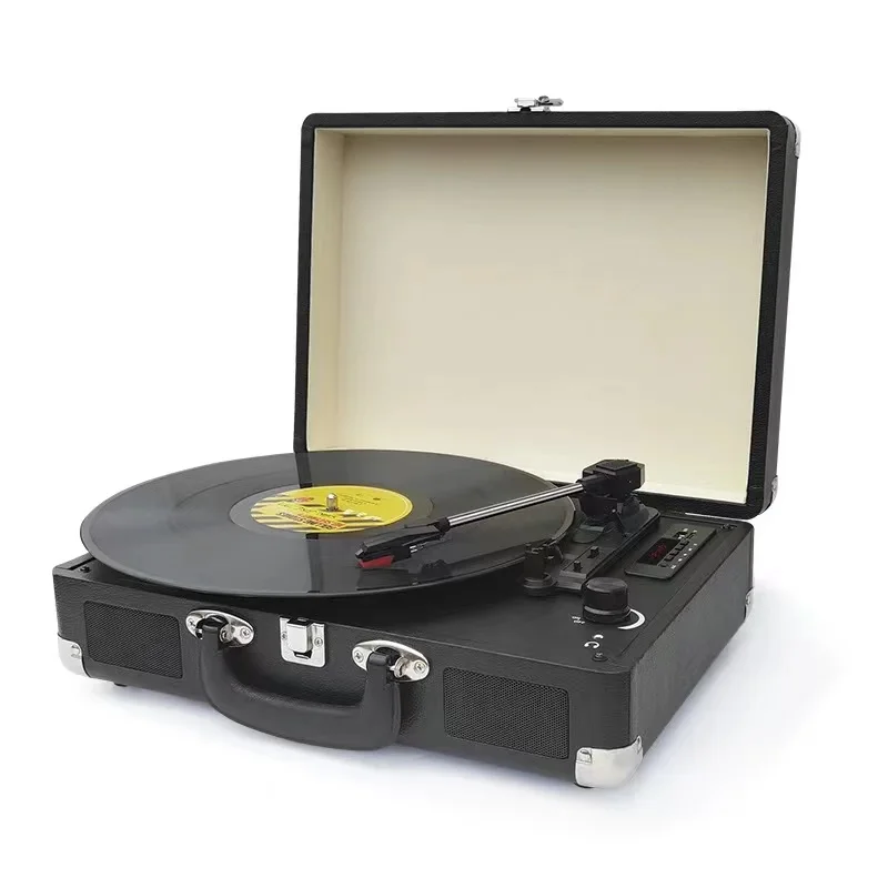 Customization Woofer Heavy Bass Home Theater System LP vinyl Turntable Player Retro record Player Bluetooth Turntable