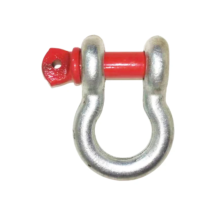 Steel Snap Hooks for Construction Twisted Shackle Galvanized Carbon Steel Green Pin Alloy Steel Bow Shackles 