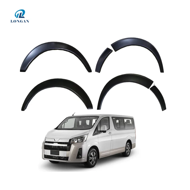 Custom Car Accessories Wheel Arch Eyebrow ABS Slim Fender Flare Auto Fender Parts For 2019 Hiace