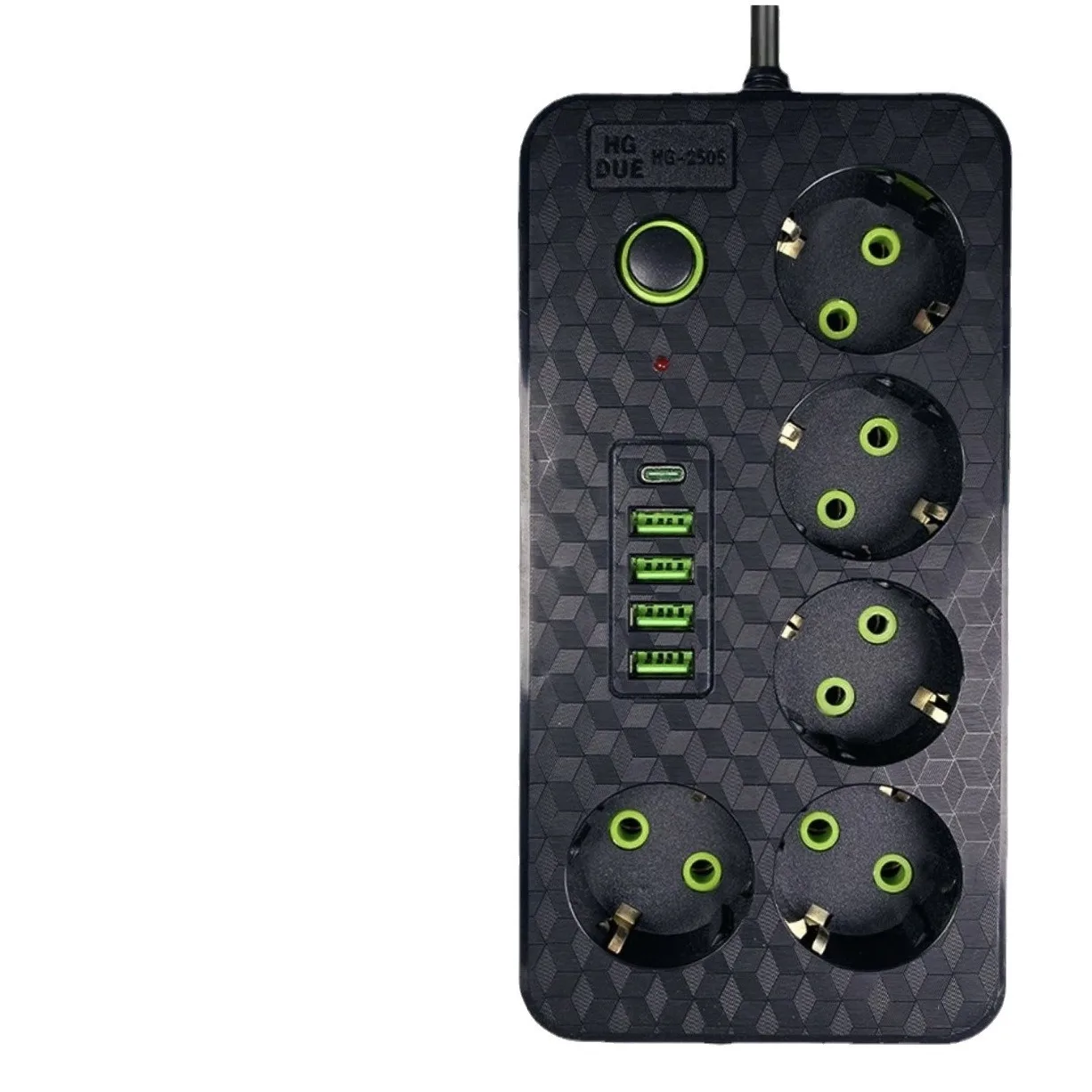 Russia European-style plug socket with USB Type C outlet, multi-socket European hole power outlet
