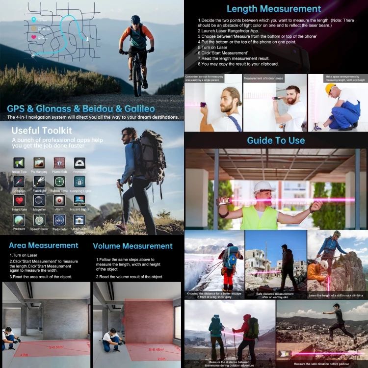 Unihertz Tank 3 8849 Rugged Phone 16GB+512GB 200MP Camera Night Vision 23800mAh Battery 6.79 inch Android 13 Mobile Phone 5G