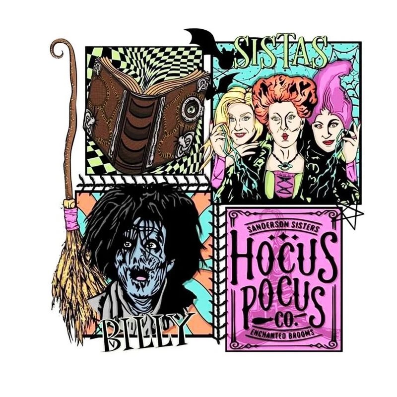 2023 Halloween PET DTF plastisol heat transfers custom vinyl film ready to press