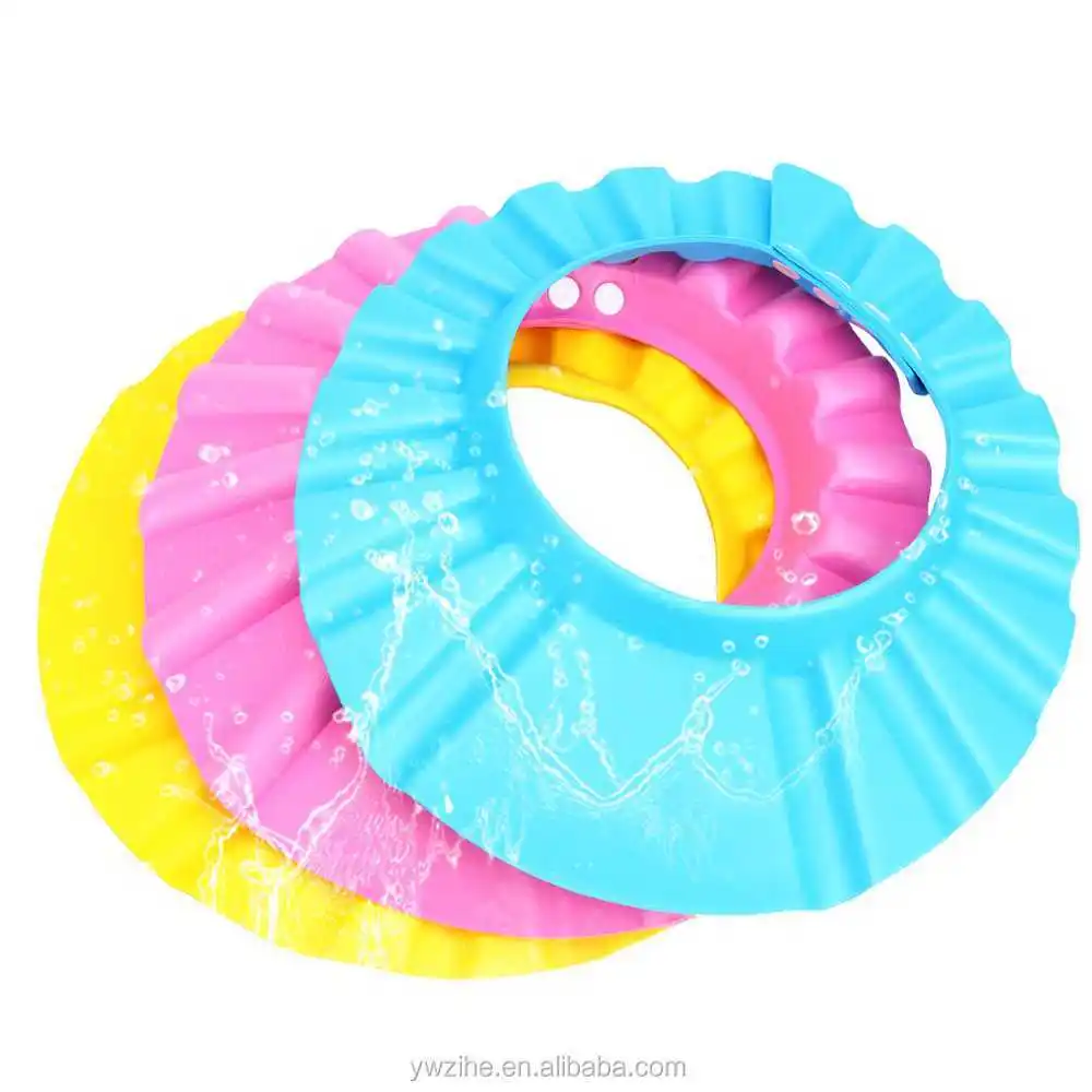 Children Kids Protect Soft  Bathing Bath Shower  Hat Baby Care Wash Hair Shield Adjustable Baby Shampoo