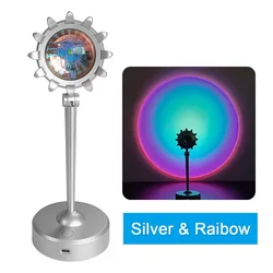LAMHO hot sell  Modern Sunflower RGB Sunset Projecor Lamp Sunset Projection Light Led Sunset Light Lamp