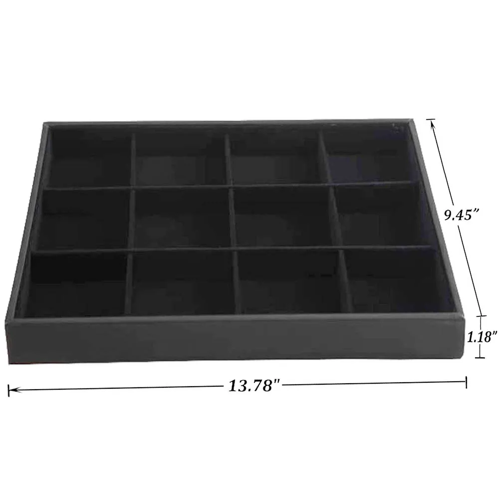 wholesale jewelry  trays for pendant presentation case collection compartment display divider drawer holders safe sorting