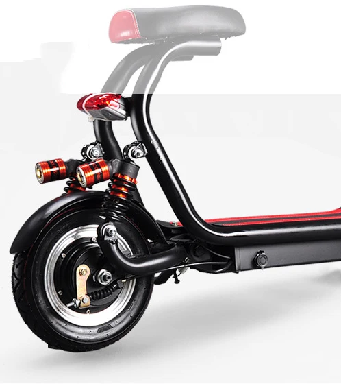 Hot sale 14 inch Airless Tire 48V 8AH 350W Electric Motorcycle rear spring shock absorption electric scooter