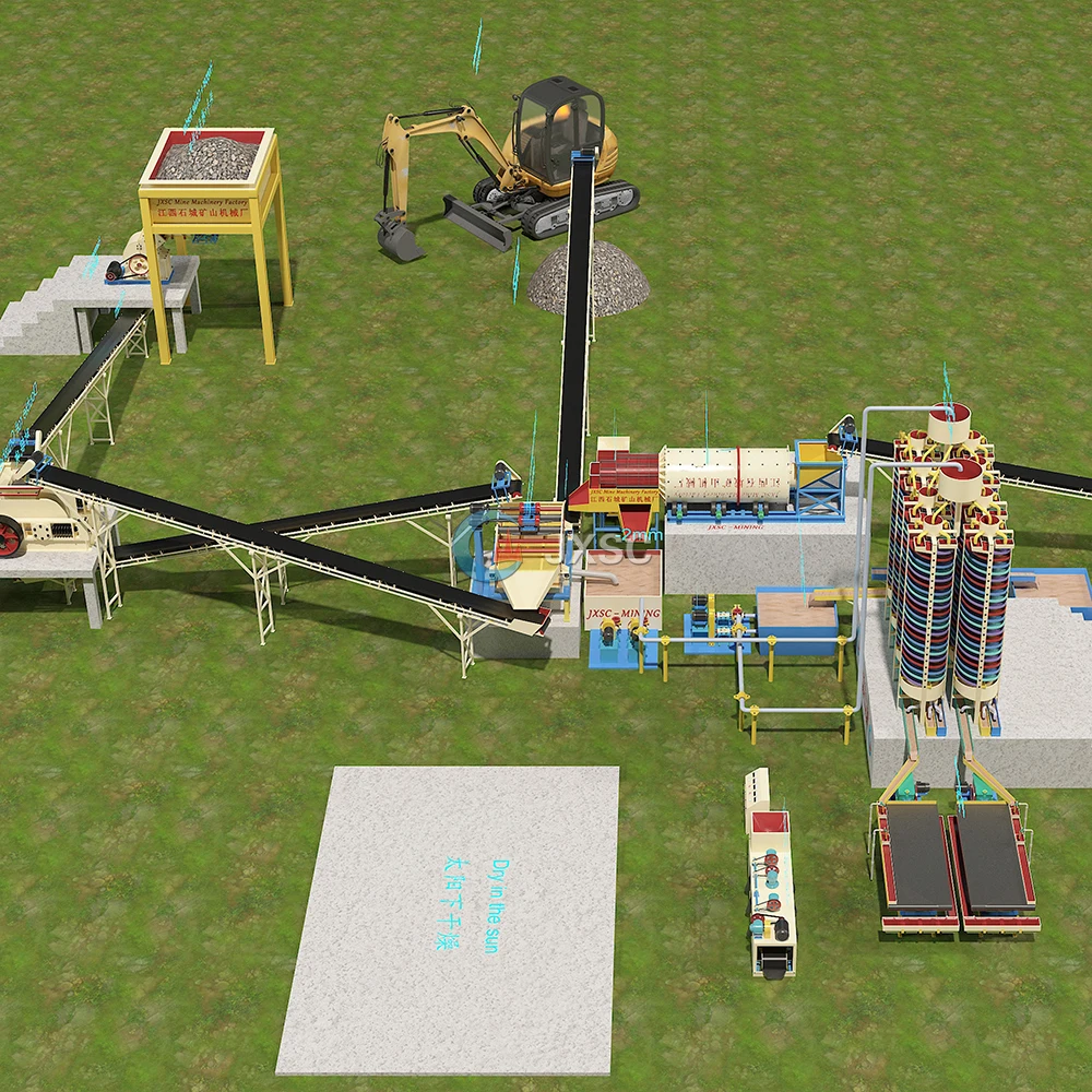 High Efficiency Mining Separating Gravity Separator coltan wash plant