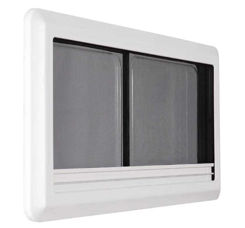 
motorhome camping sliding screen side car windows right angle corner slide window for rv 