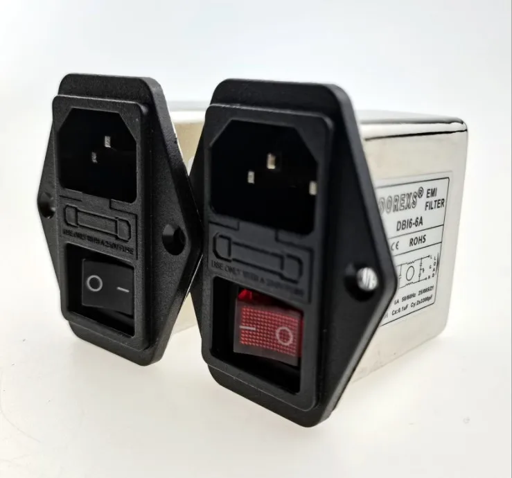 Поставка фабрики, RFI фильтр DBI6-6A, 1A, 3A с предохранителем и универсальным питанием-от источника переменного или переключатель 3 в 1 разъем фильтра