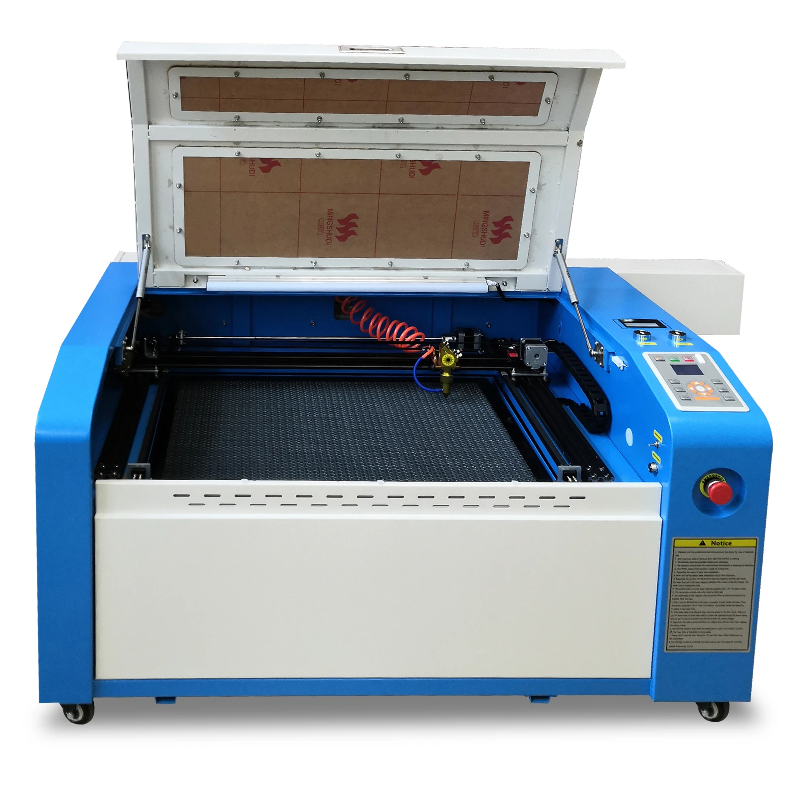 Desktop 400 mm x 600 mm co2  laser engraving machine which can do cylinder things engraving