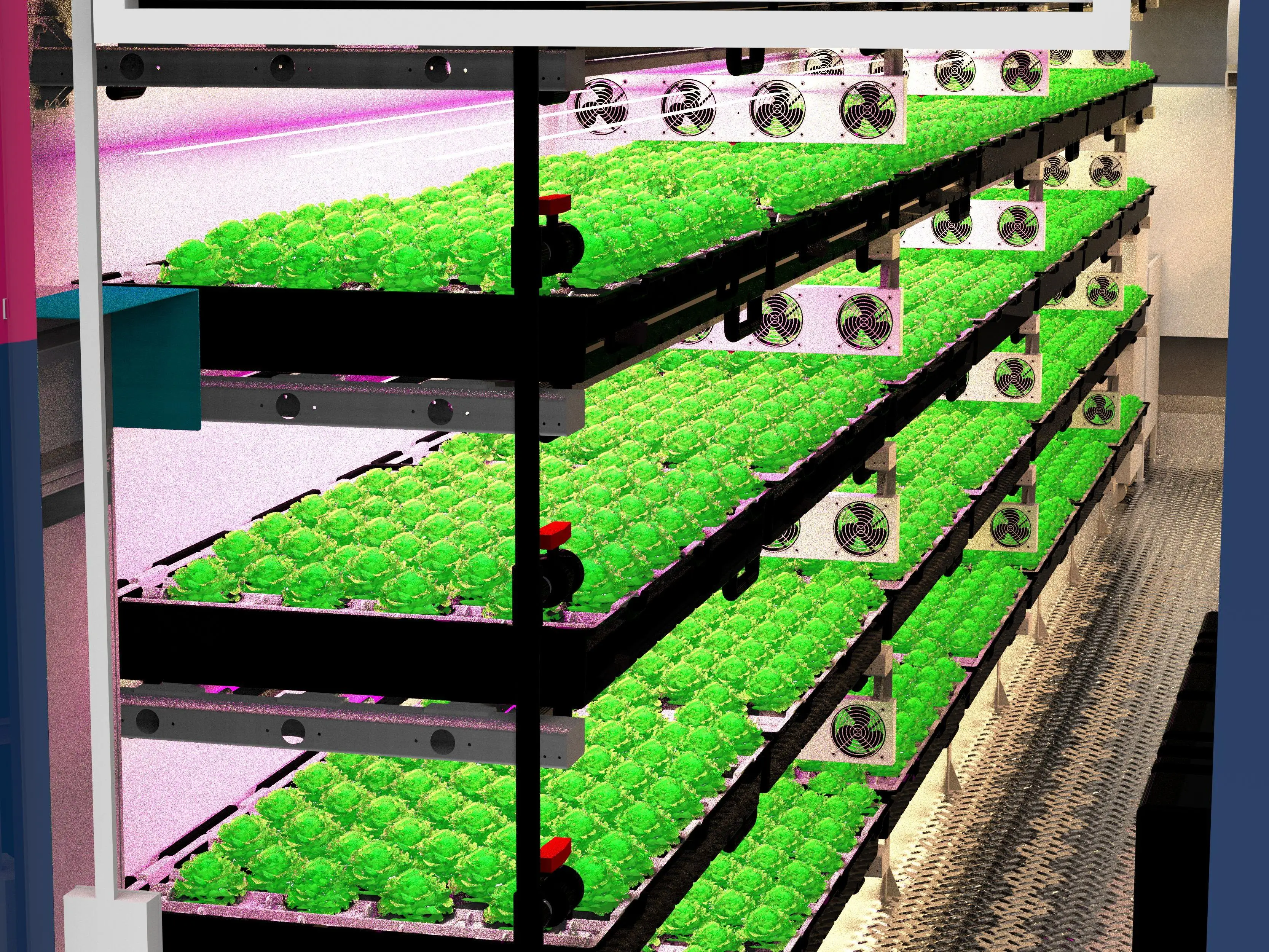 40ft Shipping Container Grow Room Automatic Vertical Farming System