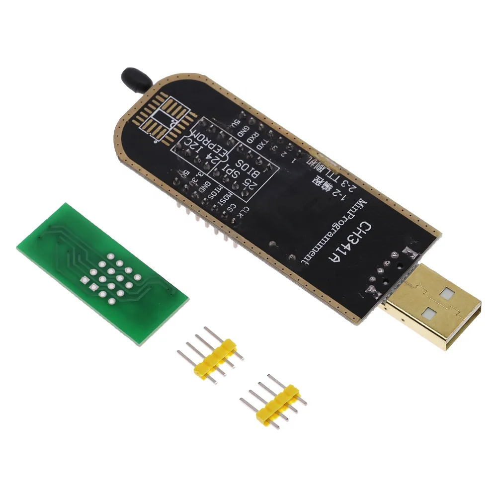 Тестовый зажим SOIC8 SOP8 для EEPROM 93CXX / 25CXX 24CXX адаптер + CH341A 24 25 серии Flash BIOS USB программный модуль DIY