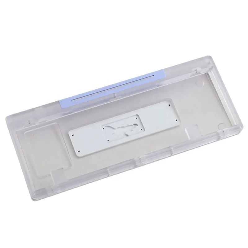 Processing cnc machining 65% keyboard case acrylic switch holder keyboard case abs plastic keyboard case