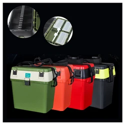 Wholesale Cheap Multifunction Green Plastic Fishing Tackle Seat Box