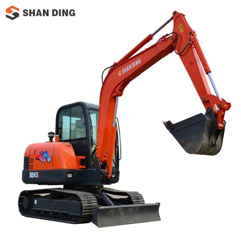 CE APPROVED CHINA EXCAVATOR SD65E 6 TON MINI EXCAVATOR MINI DIGGER EXCAVATOR 6 TON FOR SALE