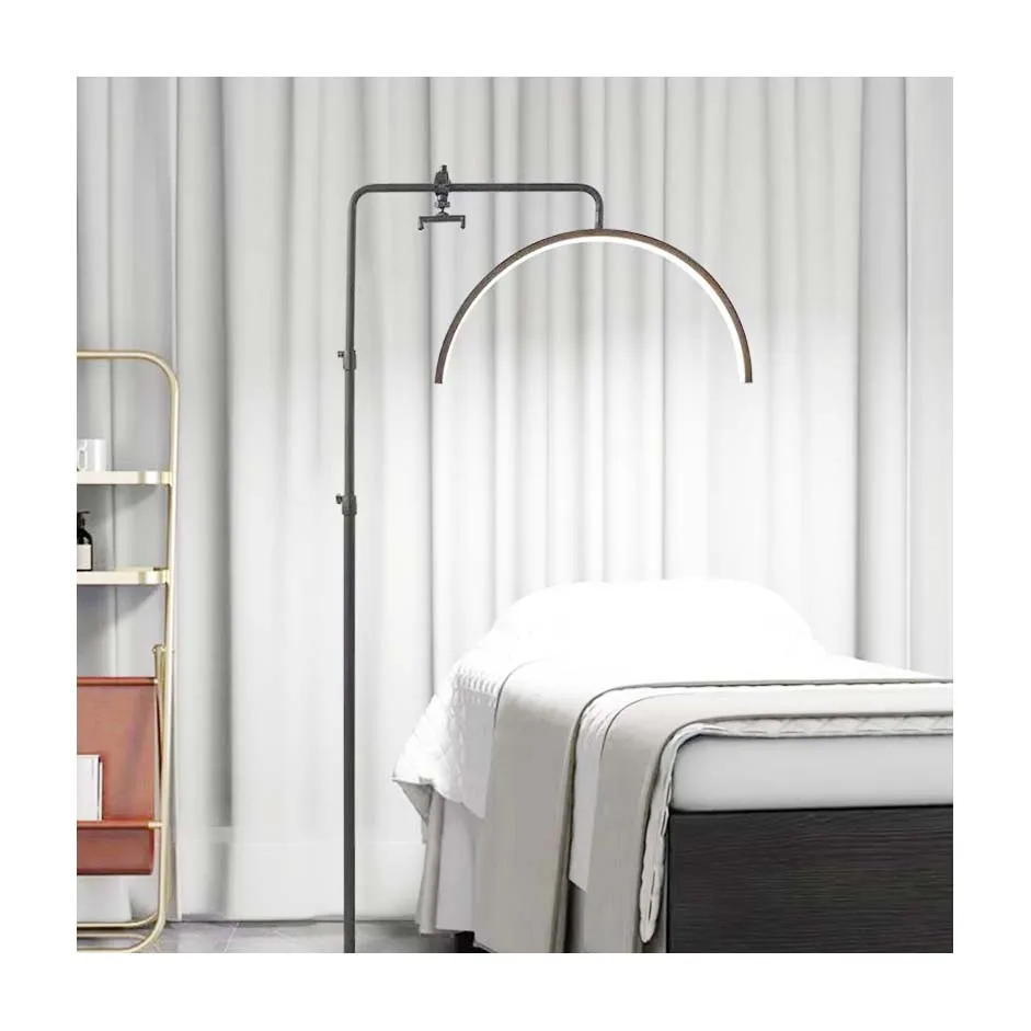 Half Moon Light  Logo Source Factory Newest half moon led light half moon lash light with phone holder