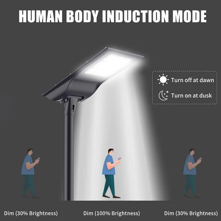 Outdoor Lighting Urban Traffic Solar Road Light 20w 30w 40w Waterproof Ip65 All In One Solar Street Lamp
