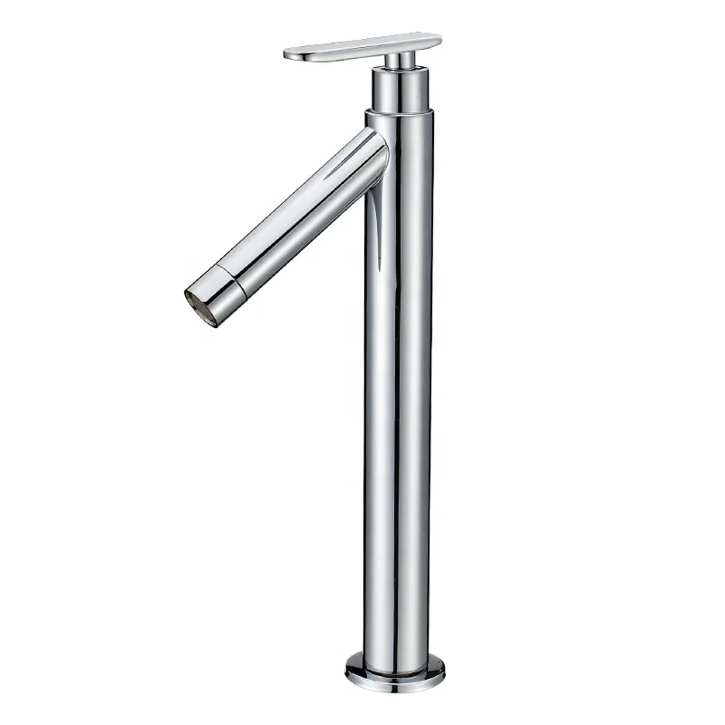 304 sus single handle modern cold desk mounted water tap bathroom basin faucet