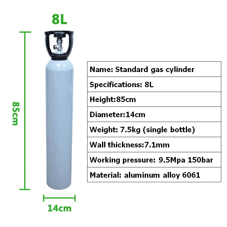 Chromatographic detection standard gas sulfur dioxide n-butanol VOCS custom mixing gas with gas cylinder