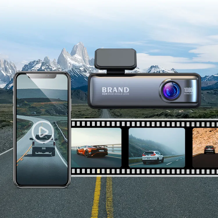 Универсальный ADAS DVR без экрана фронтальный 1080P WIFI Dashcam оптовая продажа USB-штекер в Full HD с эффектом ночного видения Автомобильный черный ящик