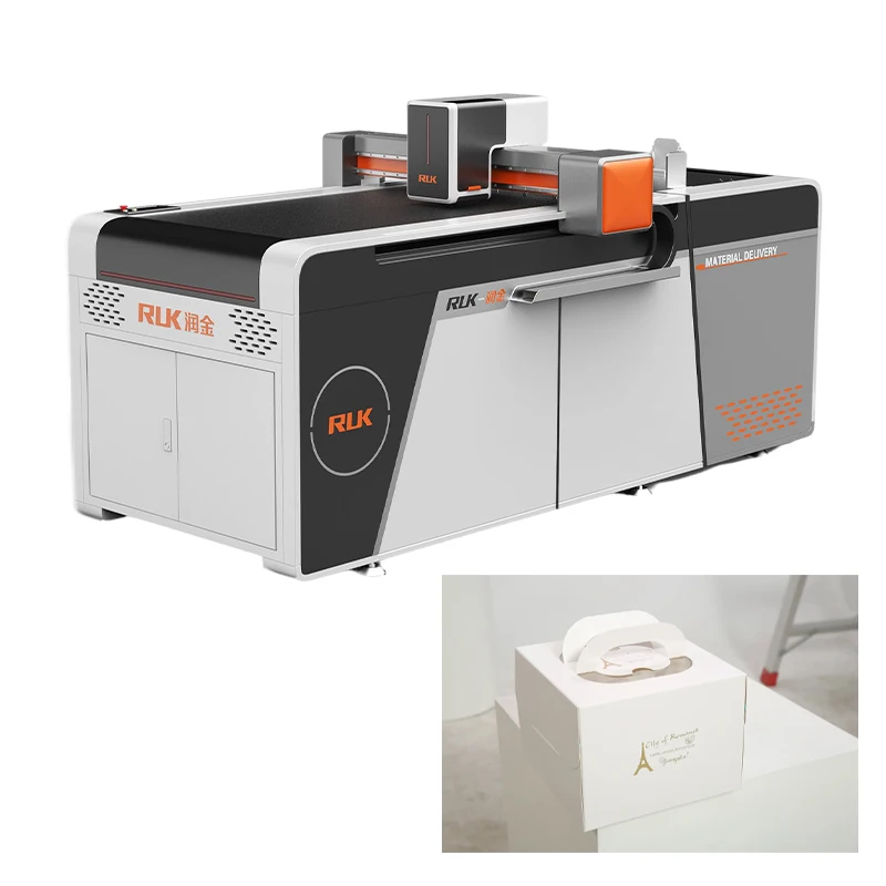 RUK die cutting machine for cake box paper creasing and perforating machine