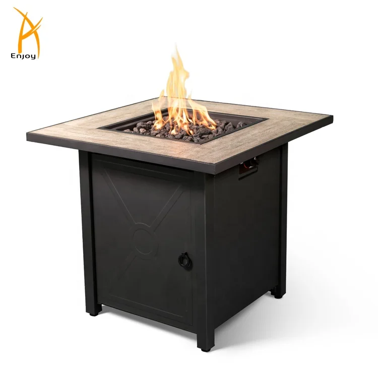 Hot sale propane tile fire table outdoor ceramic fire table