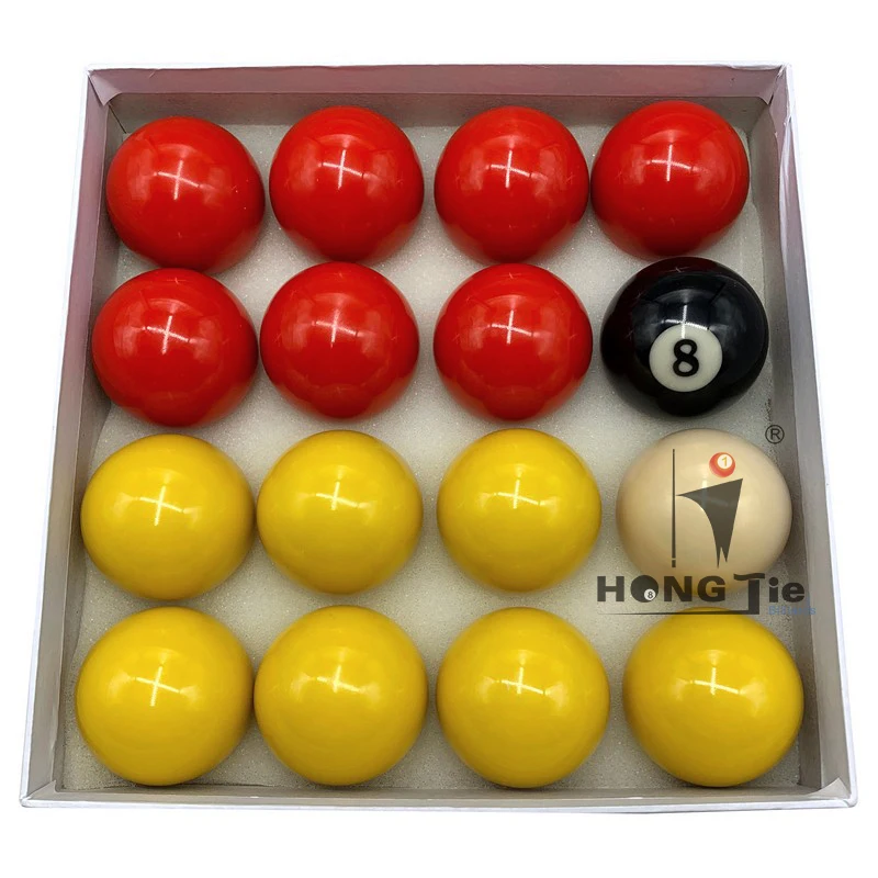 Hongjie Billiard High quality and Economic Billiard casino ball, yellow and red pool balls