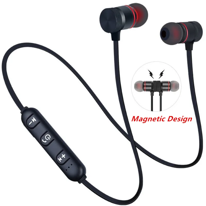 5.0 Sports BT  Wireless Headphones Music Headphones with Neck Hanging Stereo Metal with Mic for All Mobile Phones Earphone