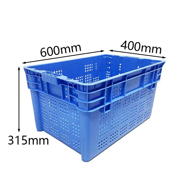 New PP Collapsible Easy Moving Plastic Folding Crates Foldable Crate Box 60x40x35