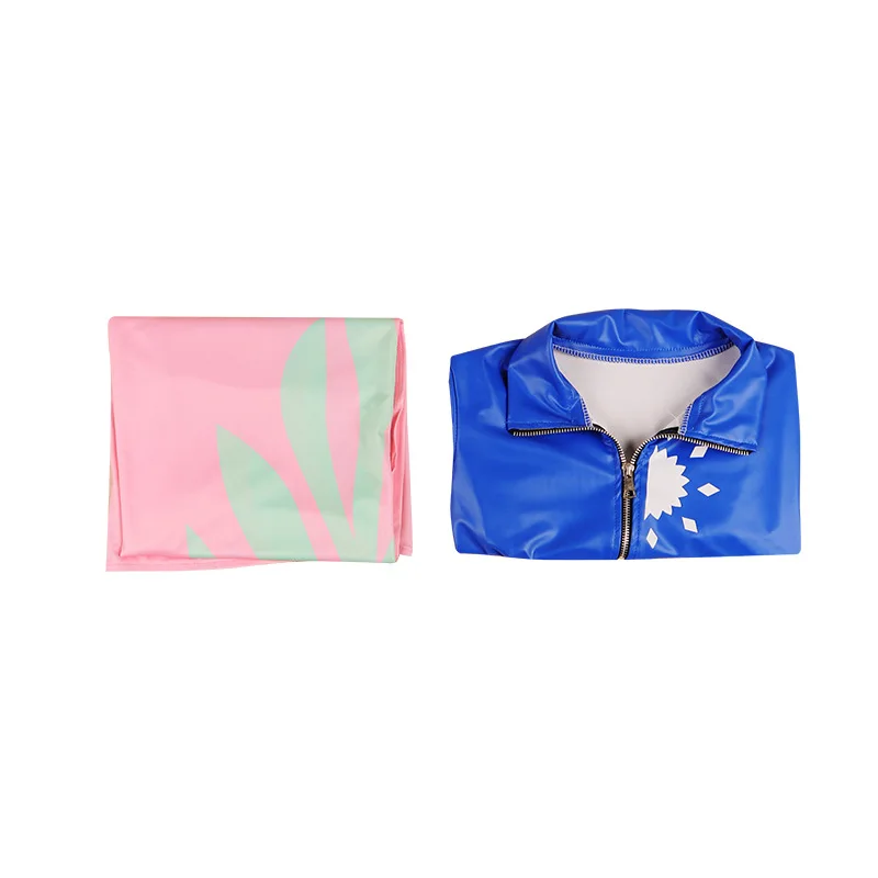 Nico Robin Cosplay Costume Top and Floral Pattern Wrap Skirt Women Cosplay Costume Outfit Decorated with Tassel