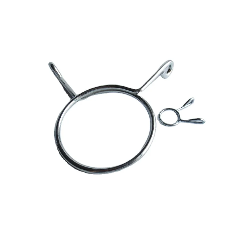 Подгонянная 304 нержавеющая сталь оцинкованная металлическая проволока пружинный зажим для труб из нержавеющей стали