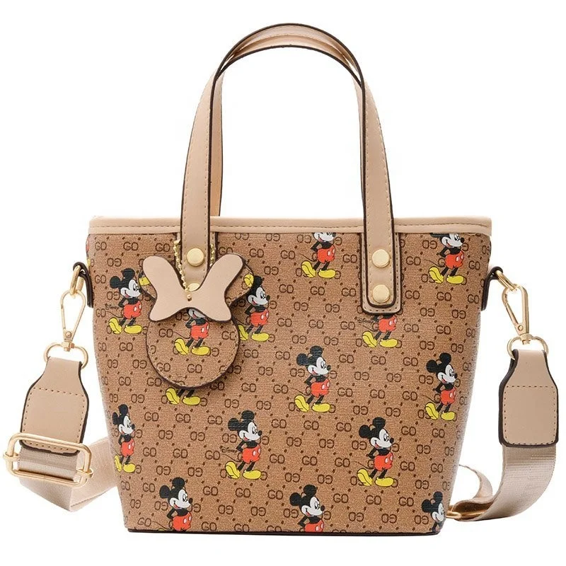 2022 Children cartoon kids storage shoulder bag Women handbag cute girls Micky purses handbags for Lady