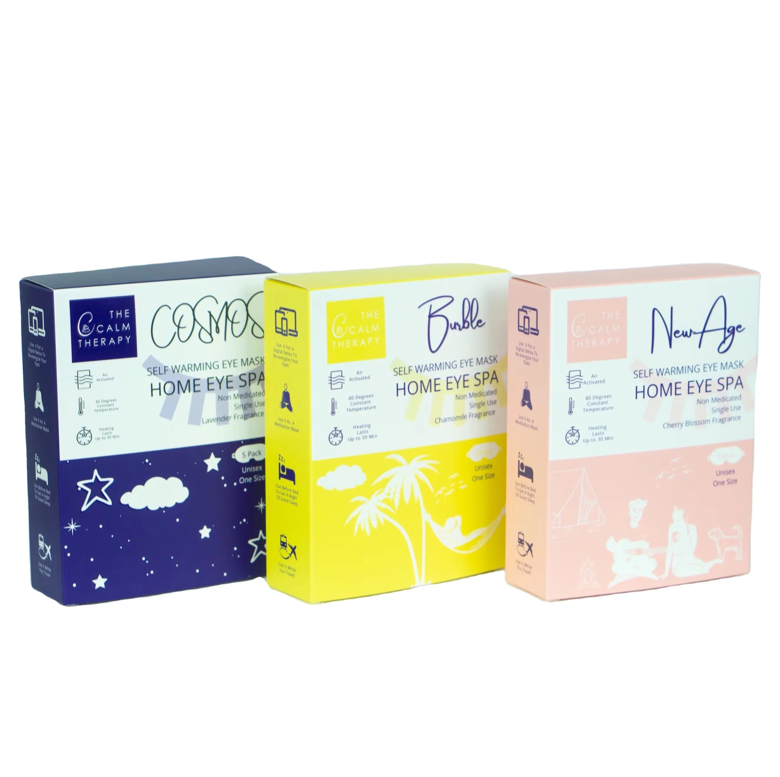 New Arrival Warming Fragrance Relieve Fatigue Relaxing Hot Compress Self Heating Heated Steam Eye Mask