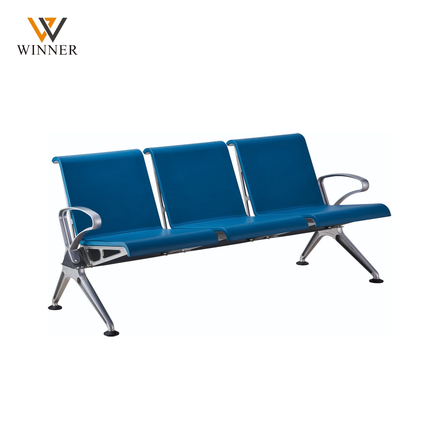 New design 3 seater pu airport waiting chair hospital gang chair