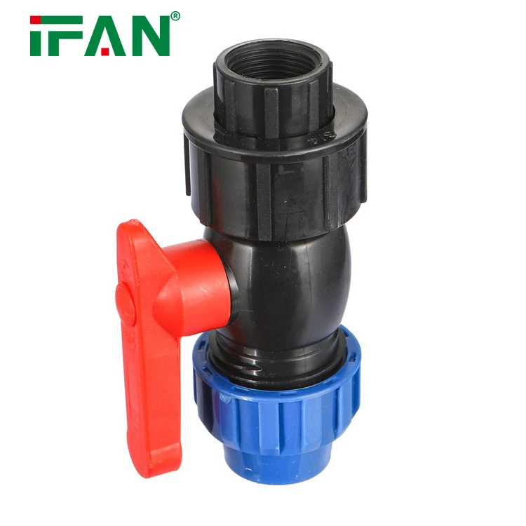 Китайский завод поставщик IFAN ASTM D3035 высокое качество HDPE PP компрессионные фитинги для подачи воды быстроразъемный клапан