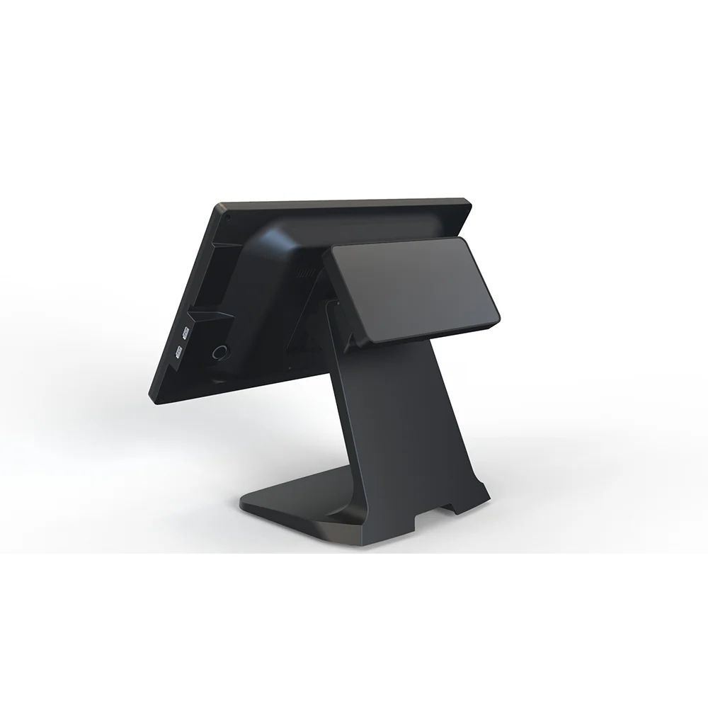 DLSUM-TP 15 inch android pos terminal Windwos&Android led display screen stand customer service waterproof system restaurant