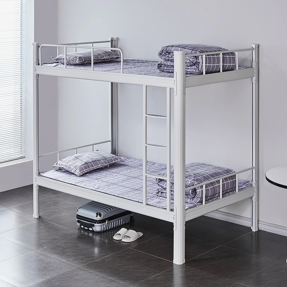 
Boltless Knock Down Metal Double Bunk Beds With Stairs 