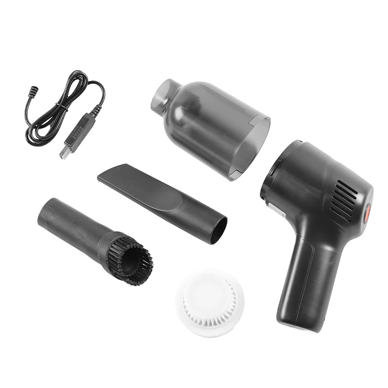 Mini Wireless Portable Car Vacuum Cleaners Powerful Suction & Blow 2 In 1 Multi-Scene Use For Car Bedroom Office Pet
