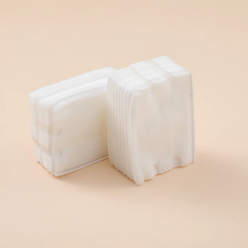 square cotton pad Facial Cotton Pads Bags Top OEM Style Environmental Pure Package Eco make-up remover