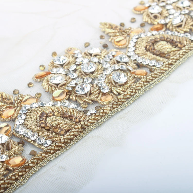 
India Handmade Embroidery Fashion Trimming 
