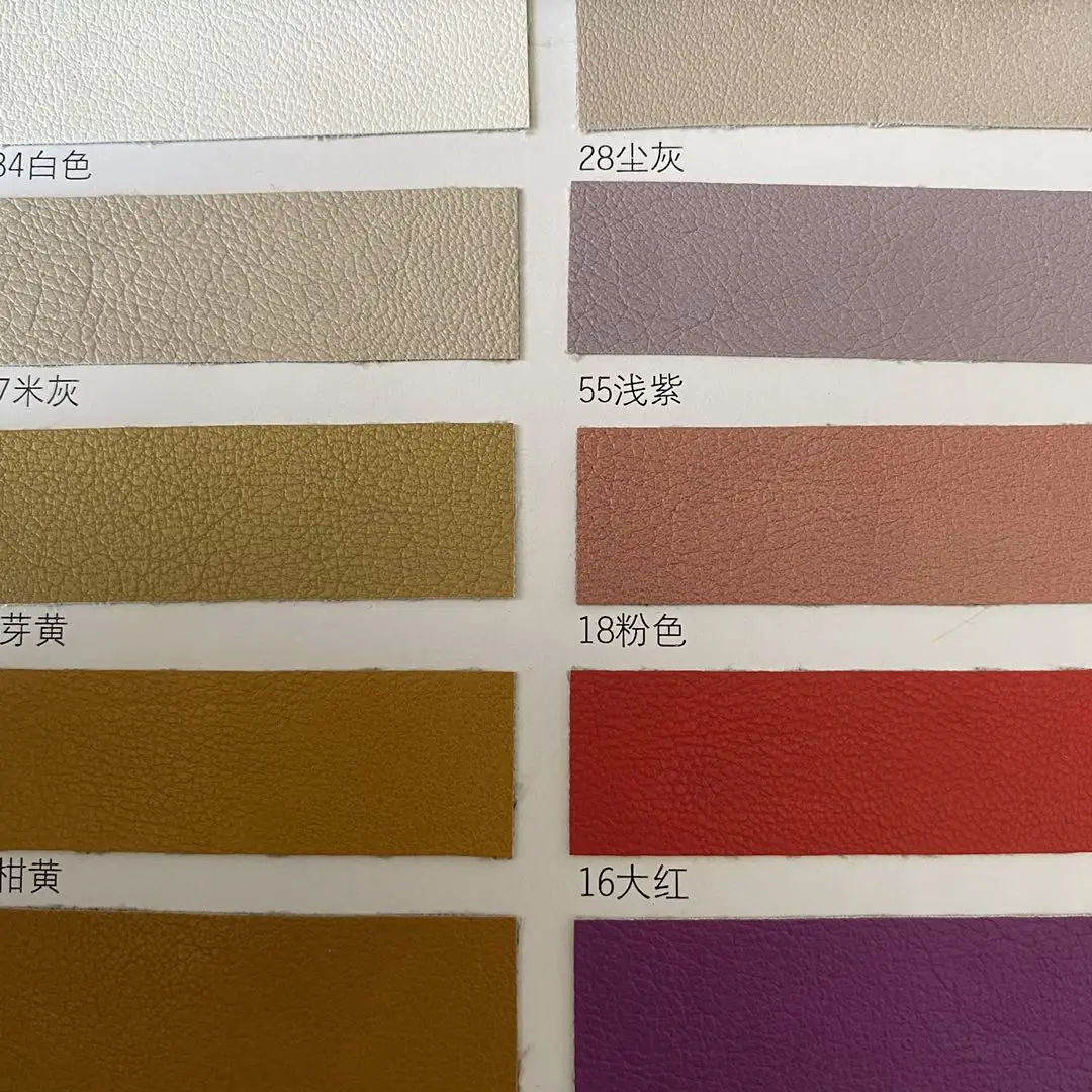 
Many colors choose 45%pu and55% cotton PU Leather Fabric for Clothing Jacket and coat 