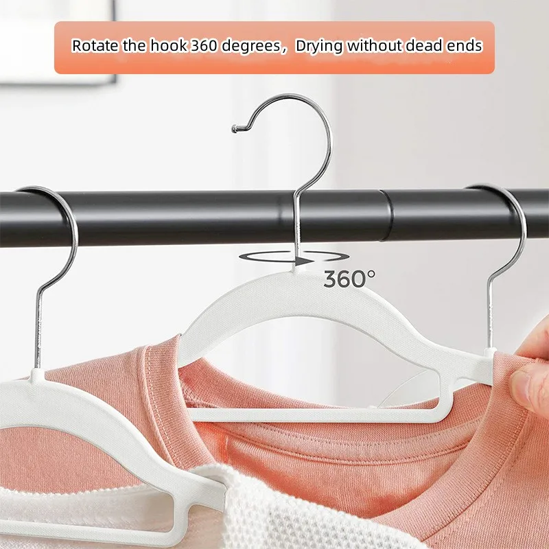 Modern heavy duty wet and dry clothes rack with non-slip mat to save space plastic hangers