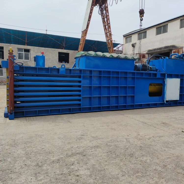 Hot Sale Used Clothes corn silage Horizontal Beer Cans Waste Pressing Baler Machine