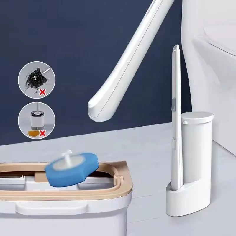 yuyang Latest Replacement Disinfecting sponge head refills toilet brush and holder disposable cleaning toilet brush