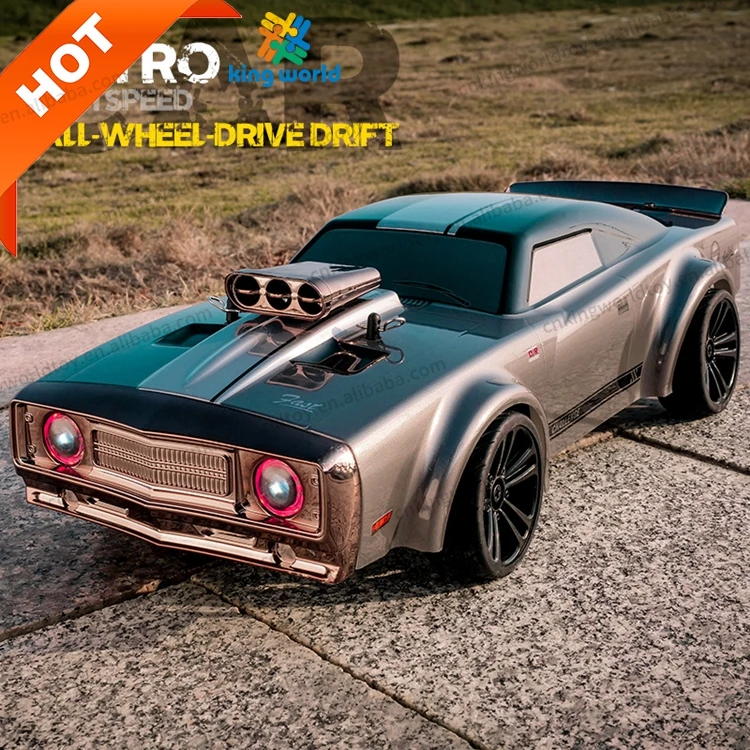 SCY 16303  2.4G 1/16 RTR 4WD High Speed Off-Road Drift RC Car Flat Running Muscle Car with Retro LED Light RC Cars