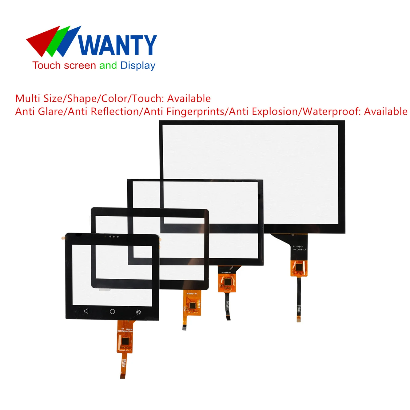 Customized Capacitive Touch Screen Panel For Advertising Machine