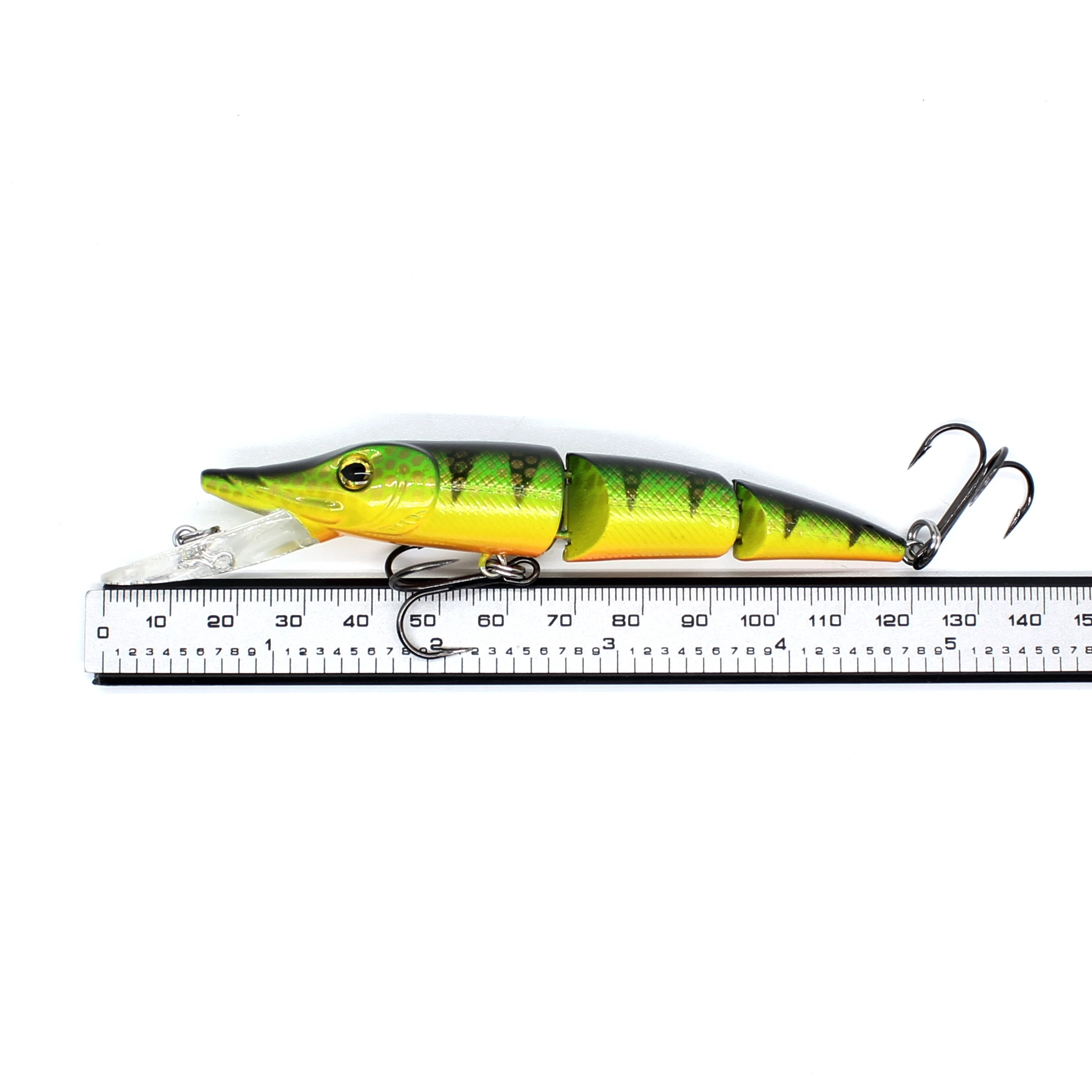Stocked Jointed Pike Sinking Hard Bait 105mm 17.4g Fishing Minnow Dive 1.8m Fishing Lure Big Game Fighter
