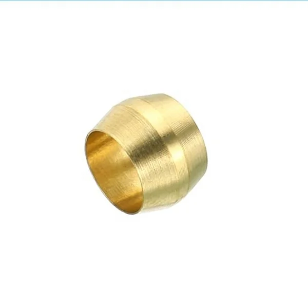 Brass compression sleeve 1/2inch Brass olive double cone type ferrule